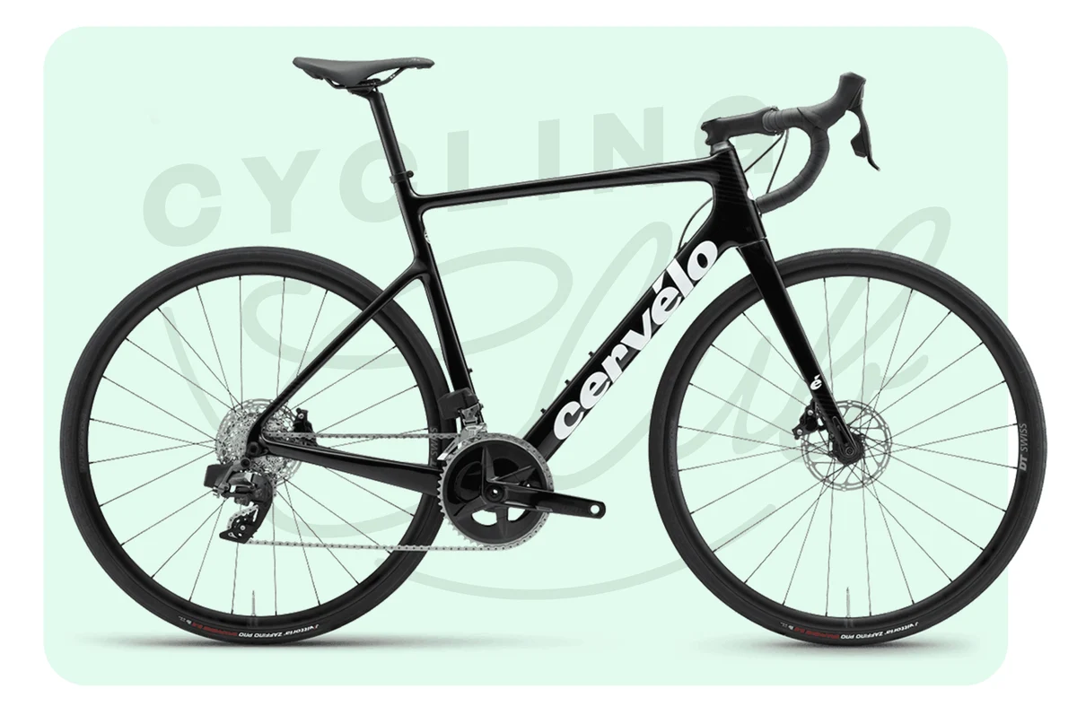 Cervelo Bike vor hellgrünem Hintergrund