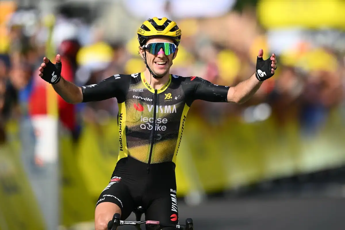 Simon Yates bei Etappensieg Tour de France