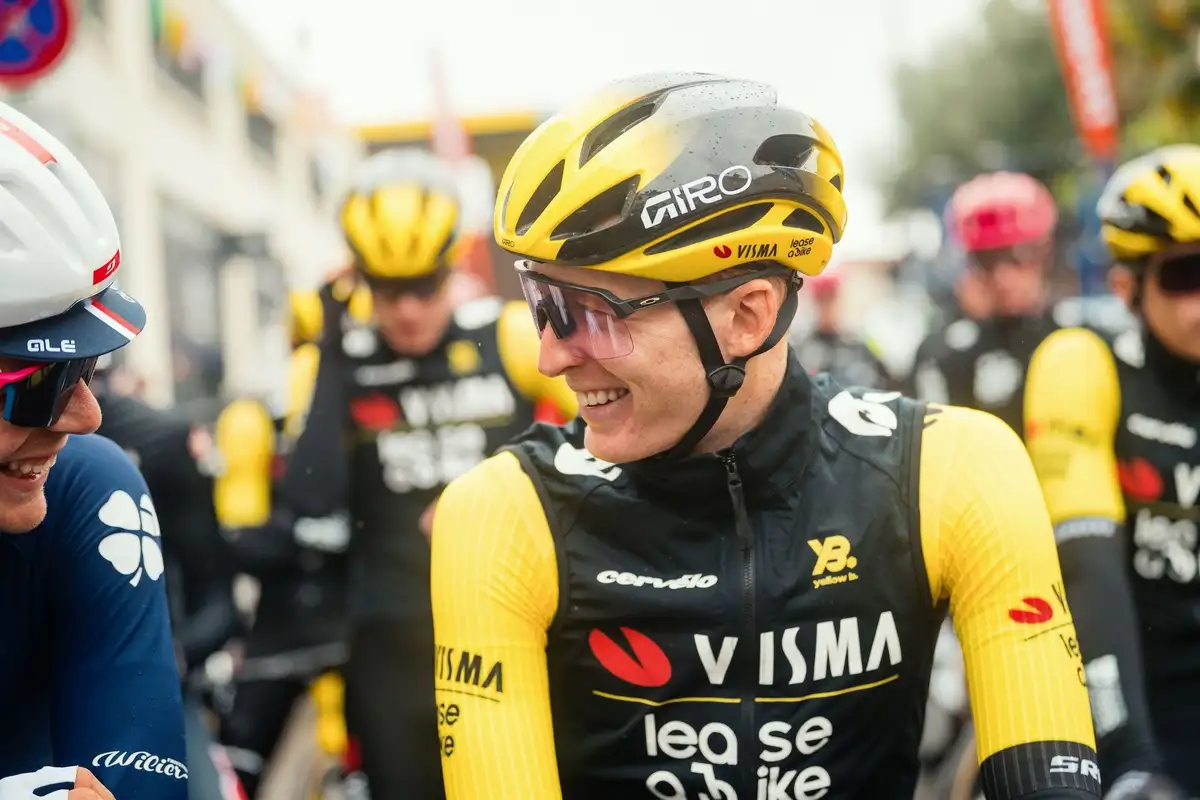 Jorgensen in Team Visma Lease a Bike jersey