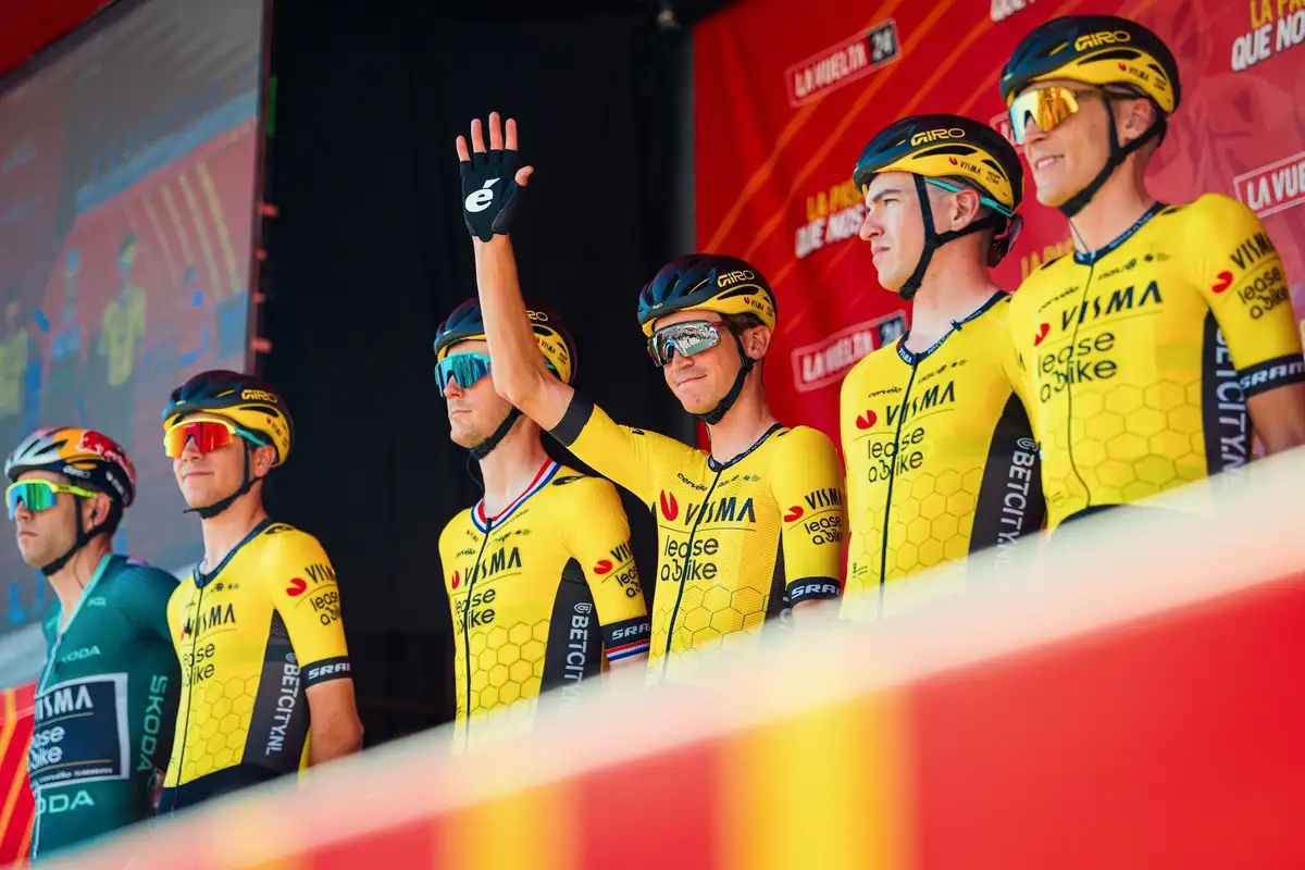 Team winkt bei Vuelta