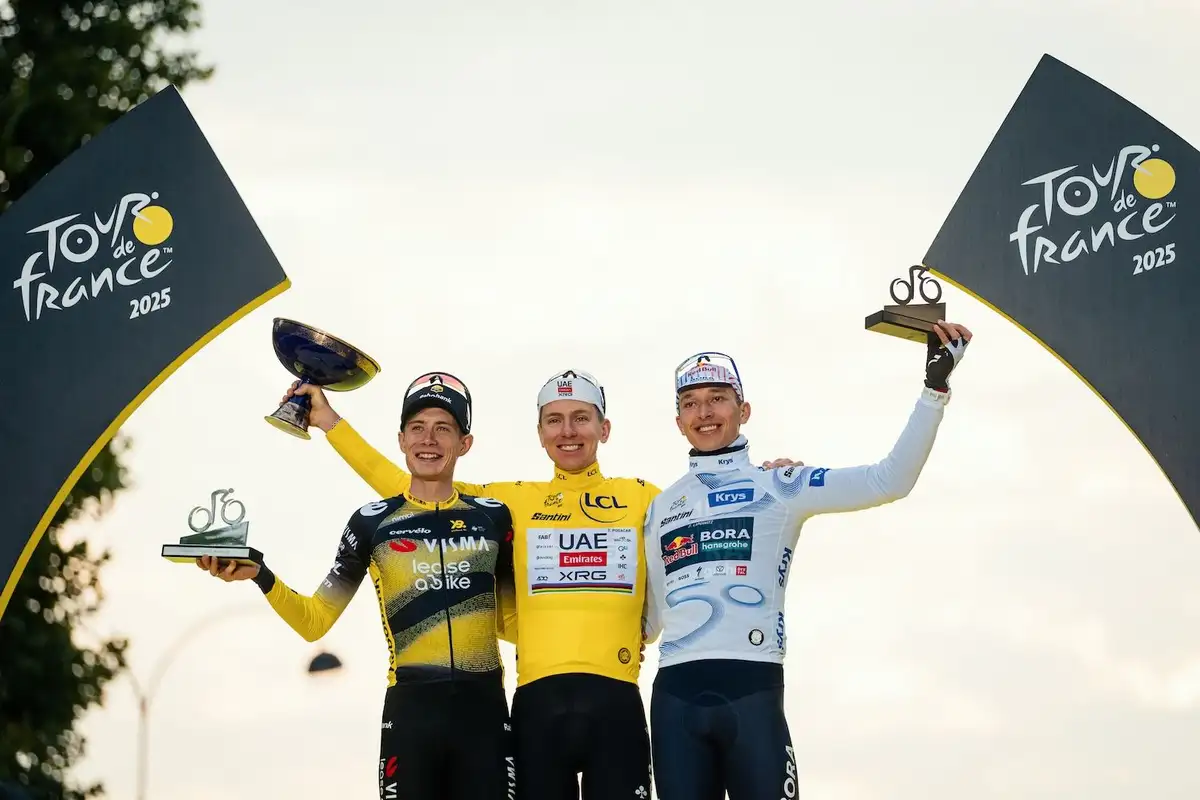 Das Podium der Tour de France 2025