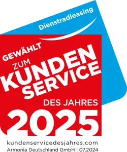 Kundenservice des Jahres 2025 Dienstradleasing - kundenservicedesjahres.com - Armonia Deutschland GmbH – 07.2025